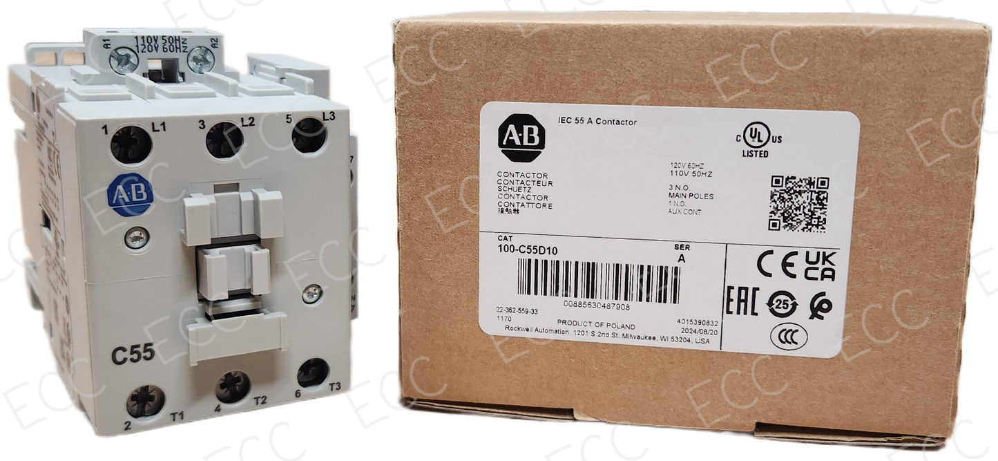 100-C55D10 Allen Bradley Contactor