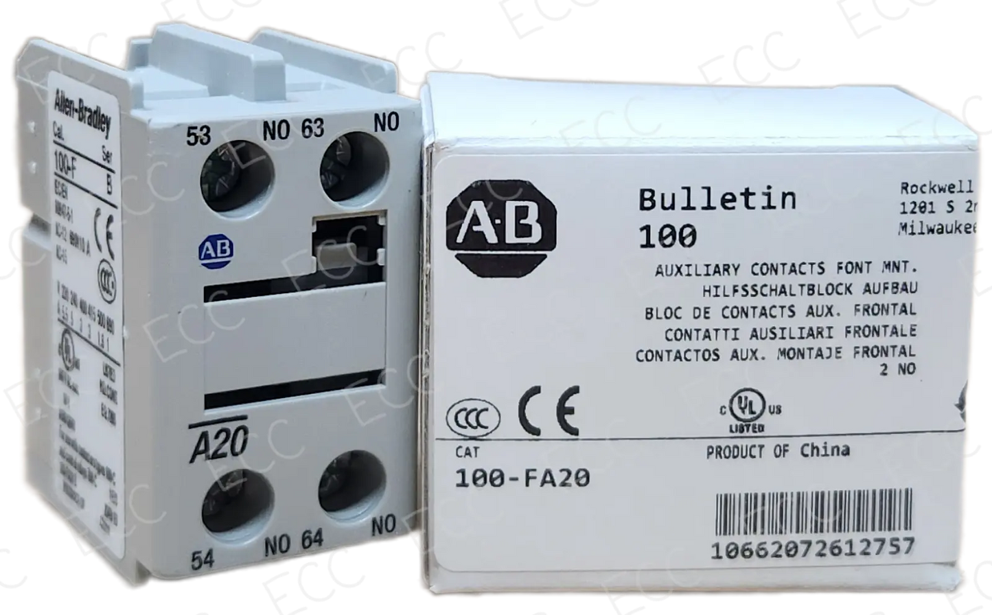 100-FA20 Allen Bradley Auxiliary Contact