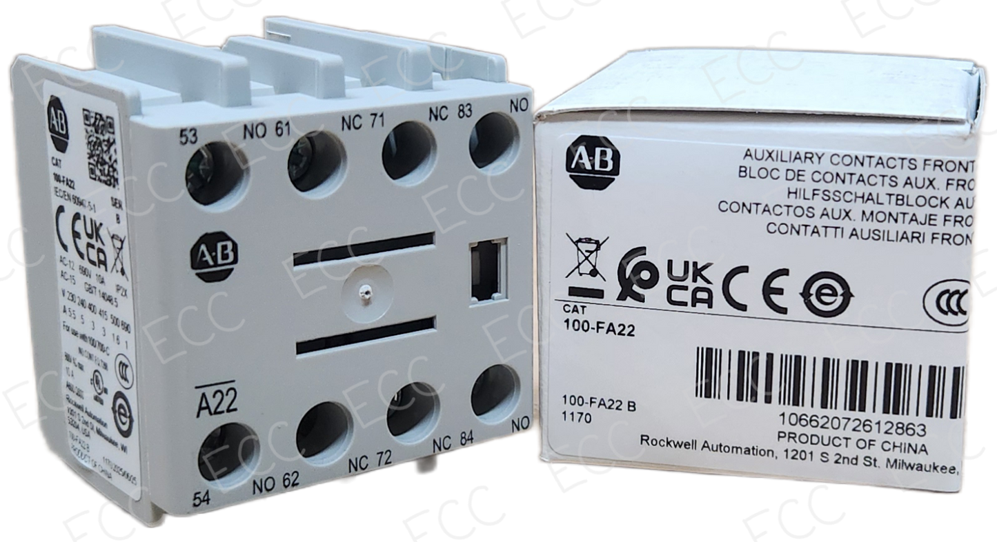 100-FA22 Allen Bradley Auxiliary Contact