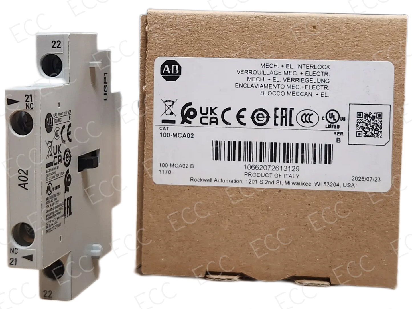 100-MCA02 Allen Bradley Mechanical/Electrical Interlock