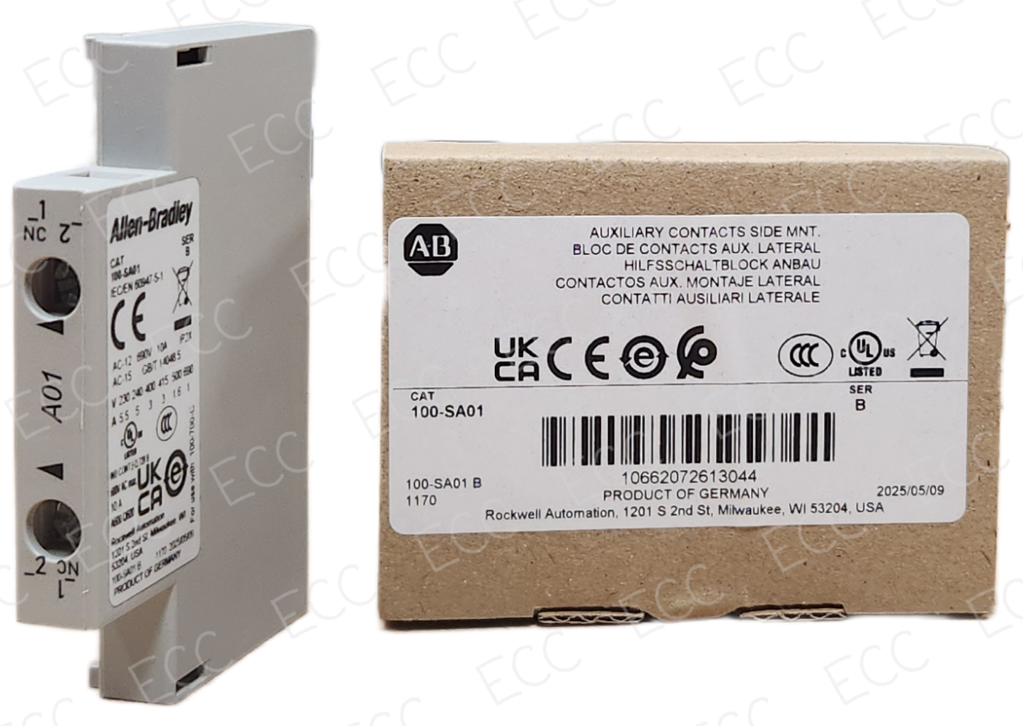 100-SA01 Allen Bradley Auxiliary Contact