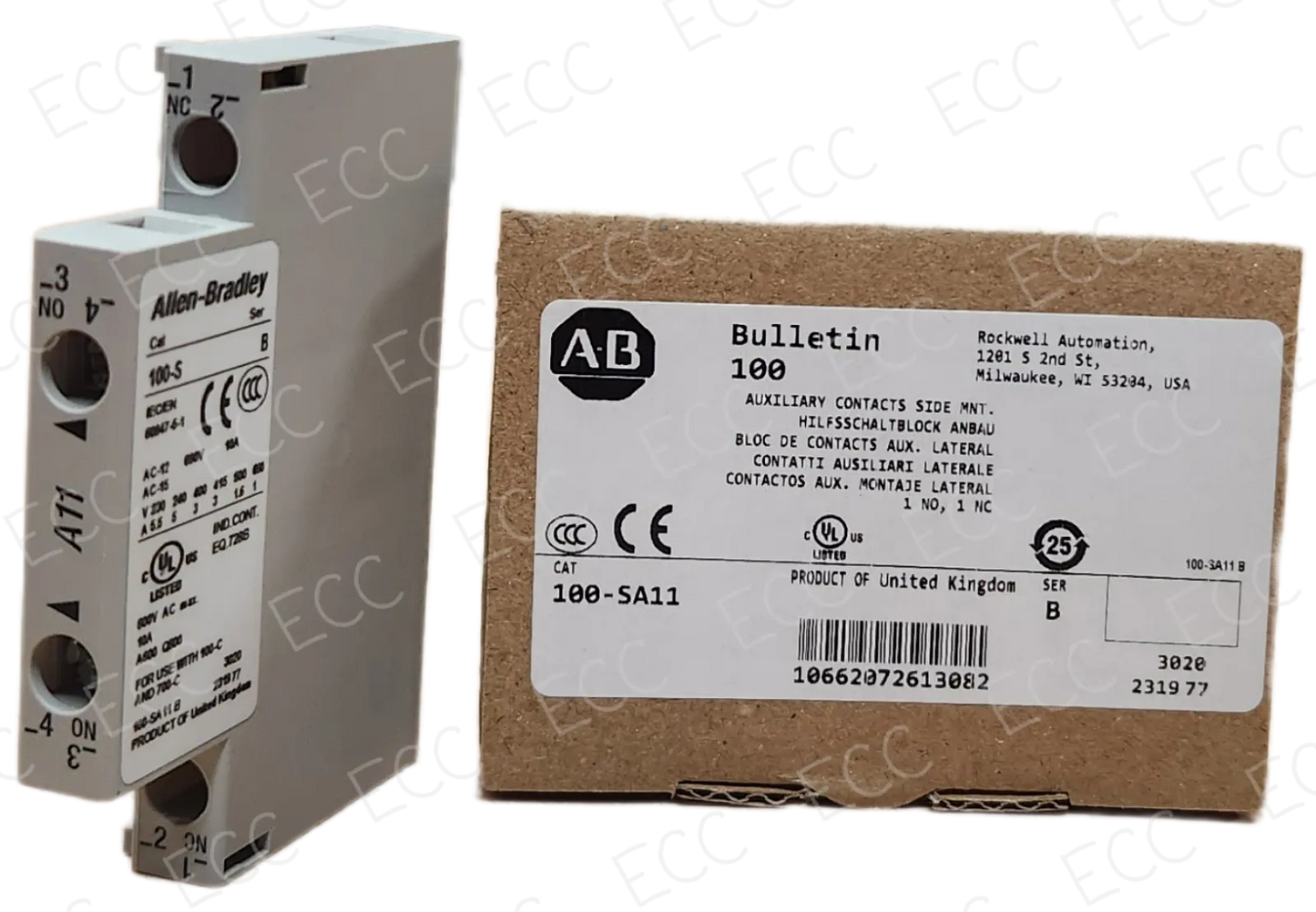 100-SA11 Allen Bradley Auxiliary Contact