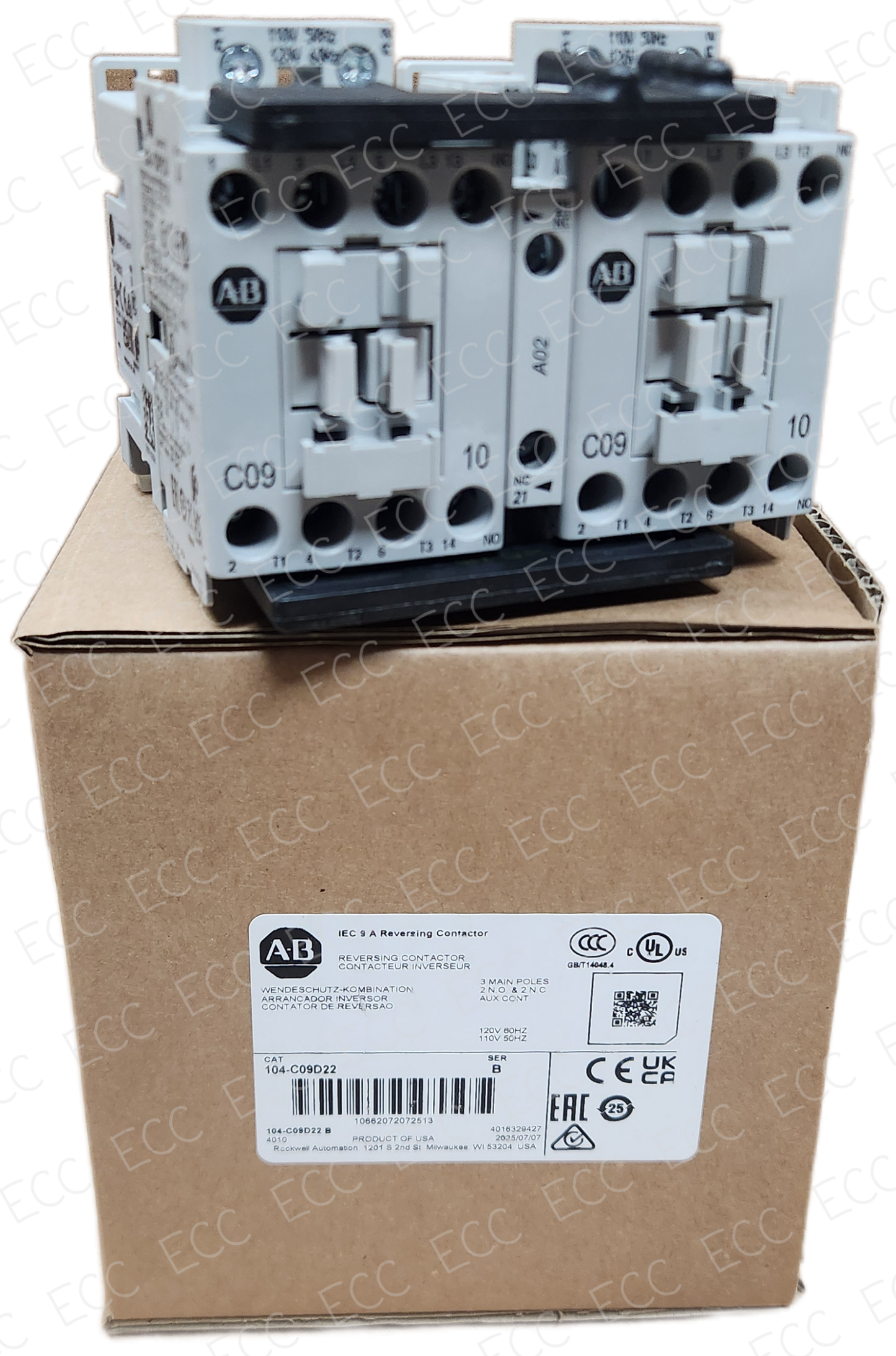 104-C09D22 Allen Bradley Reversing Contactor