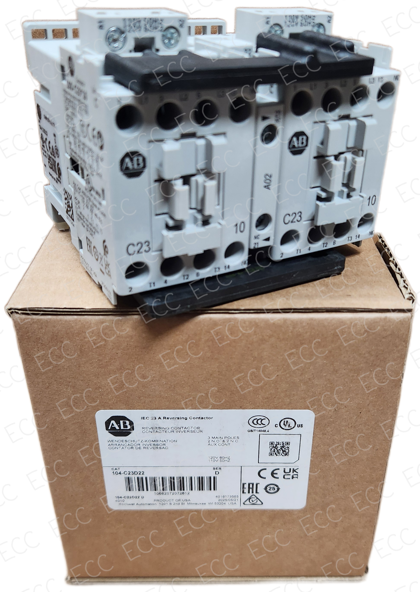 104-C23D22 Allen Bradley Reversing Contactor