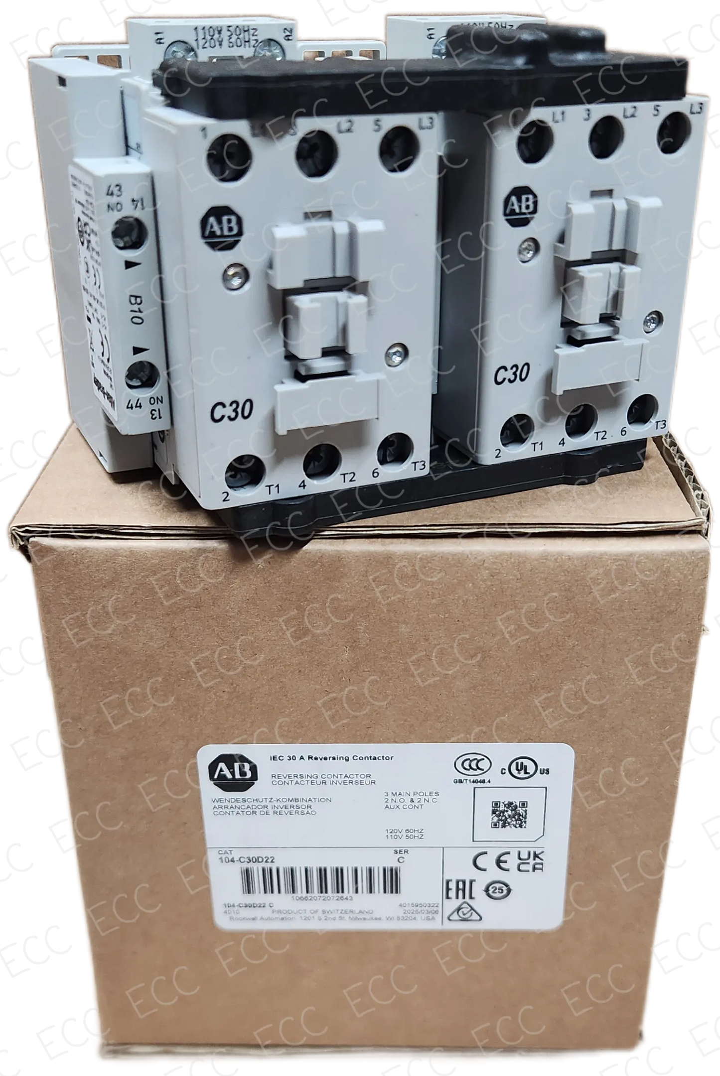 104-C30D22 Allen Bradley Reversing Contactor