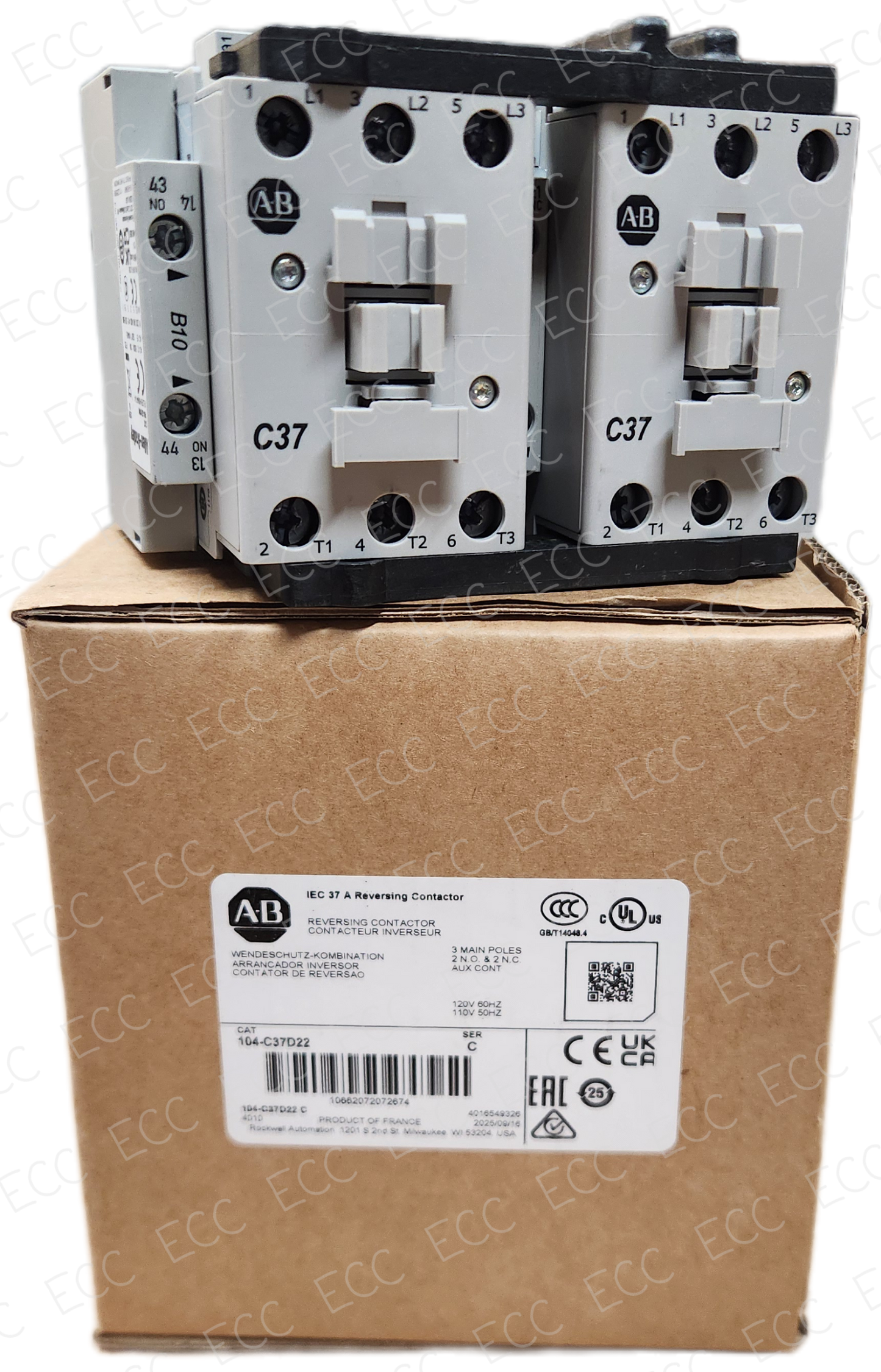 104-C37D22 Allen Bradley Reversing Contactor