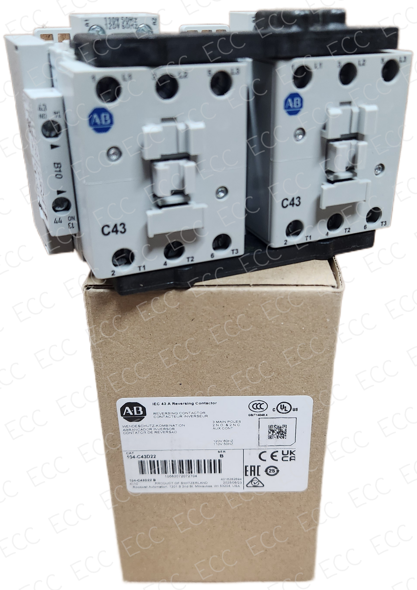 104-C43D22 Allen Bradley Reversing Contactor