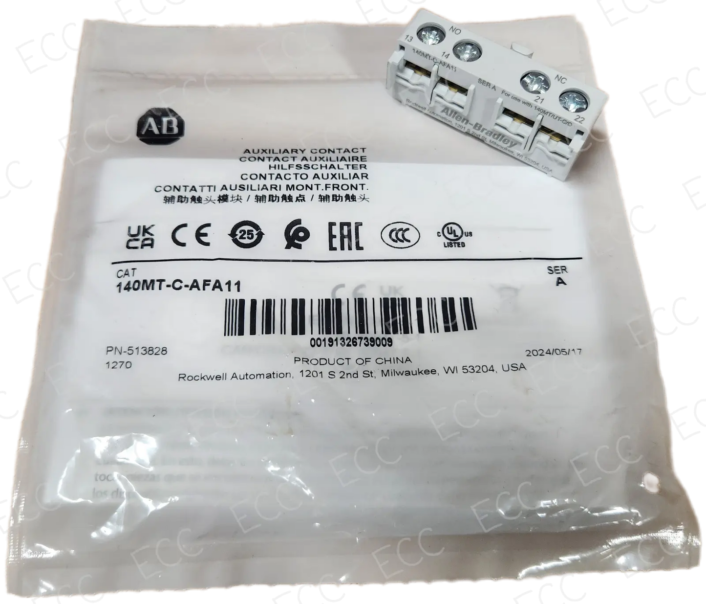 140MT-C-AFA11 Allen Bradley Auxiliary Contact