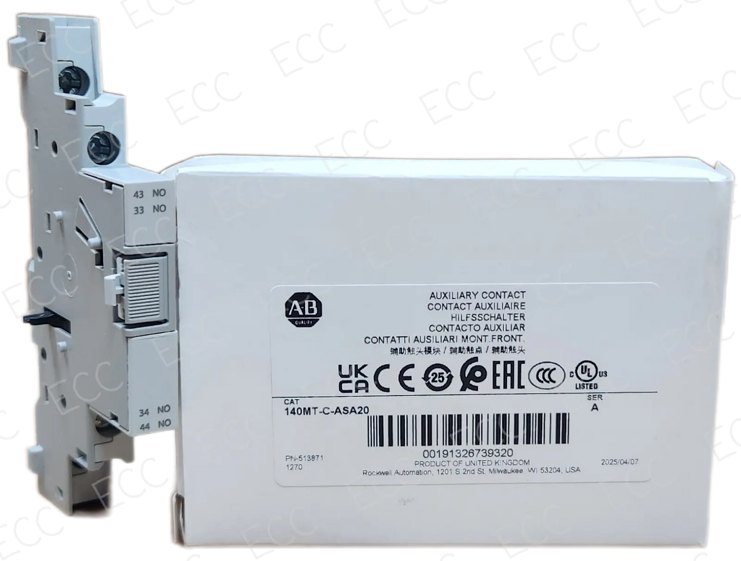 140MT-C-ASA20 Allen Bradley Auxiliary Contact