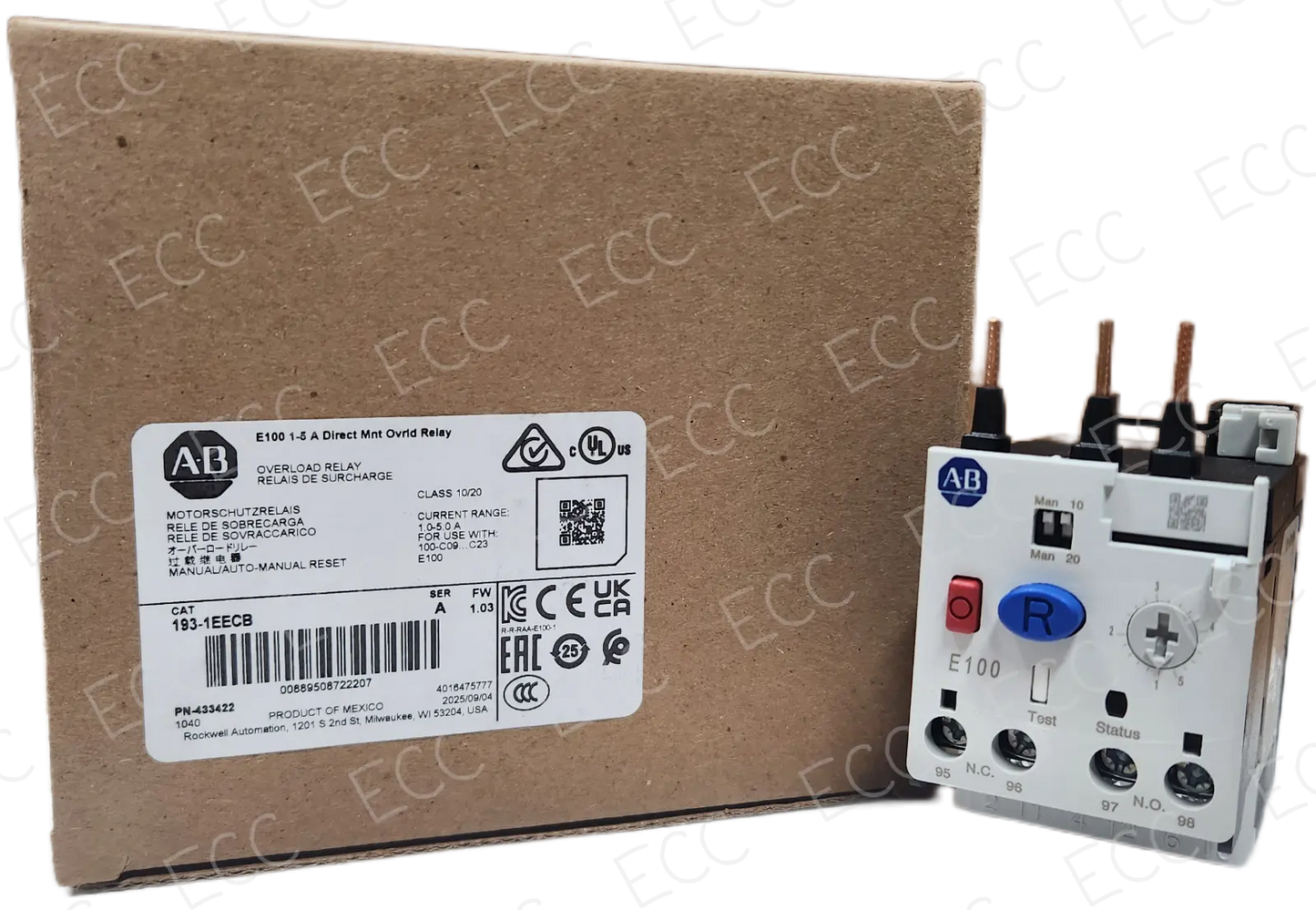 193-1EECB Allen Bradley Overload Relay