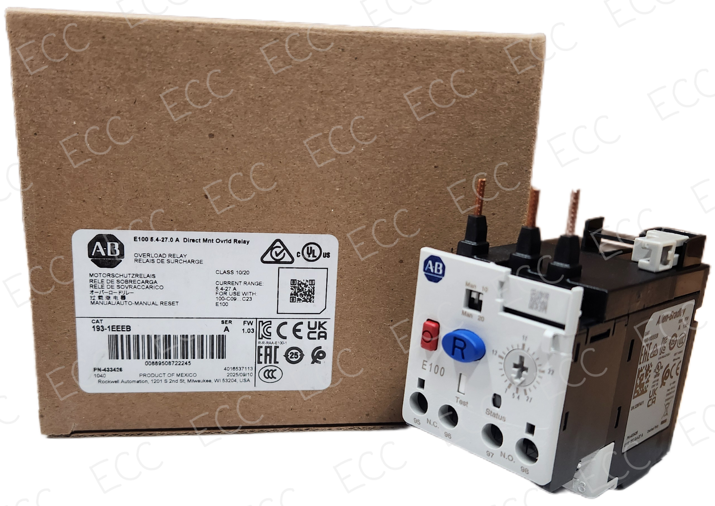 193-1EEEB Allen Bradley Overload Relay