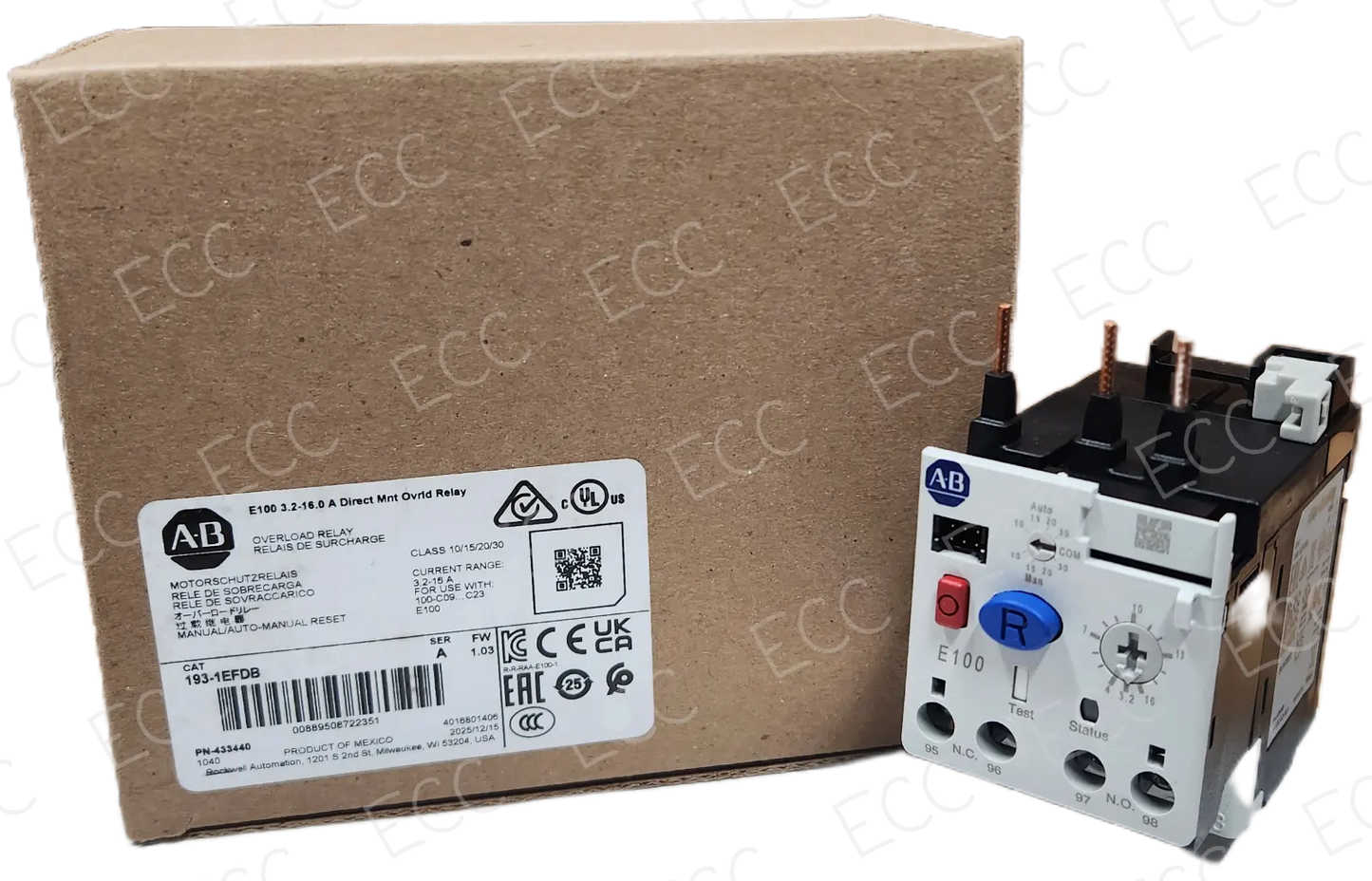 193-1EFDB Allen Bradley Overload Relay