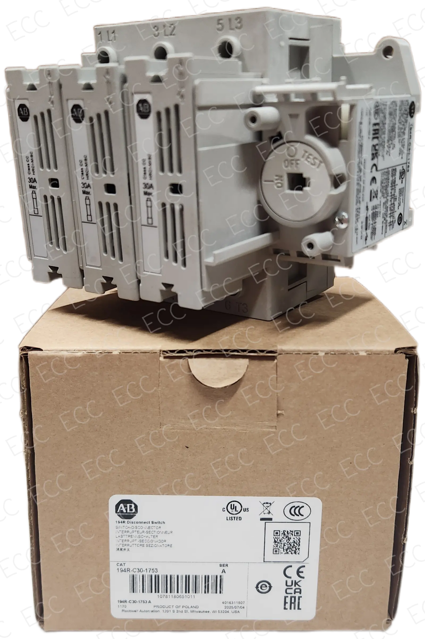194R-C30-1753 Allen Bradley Disconnect Switch