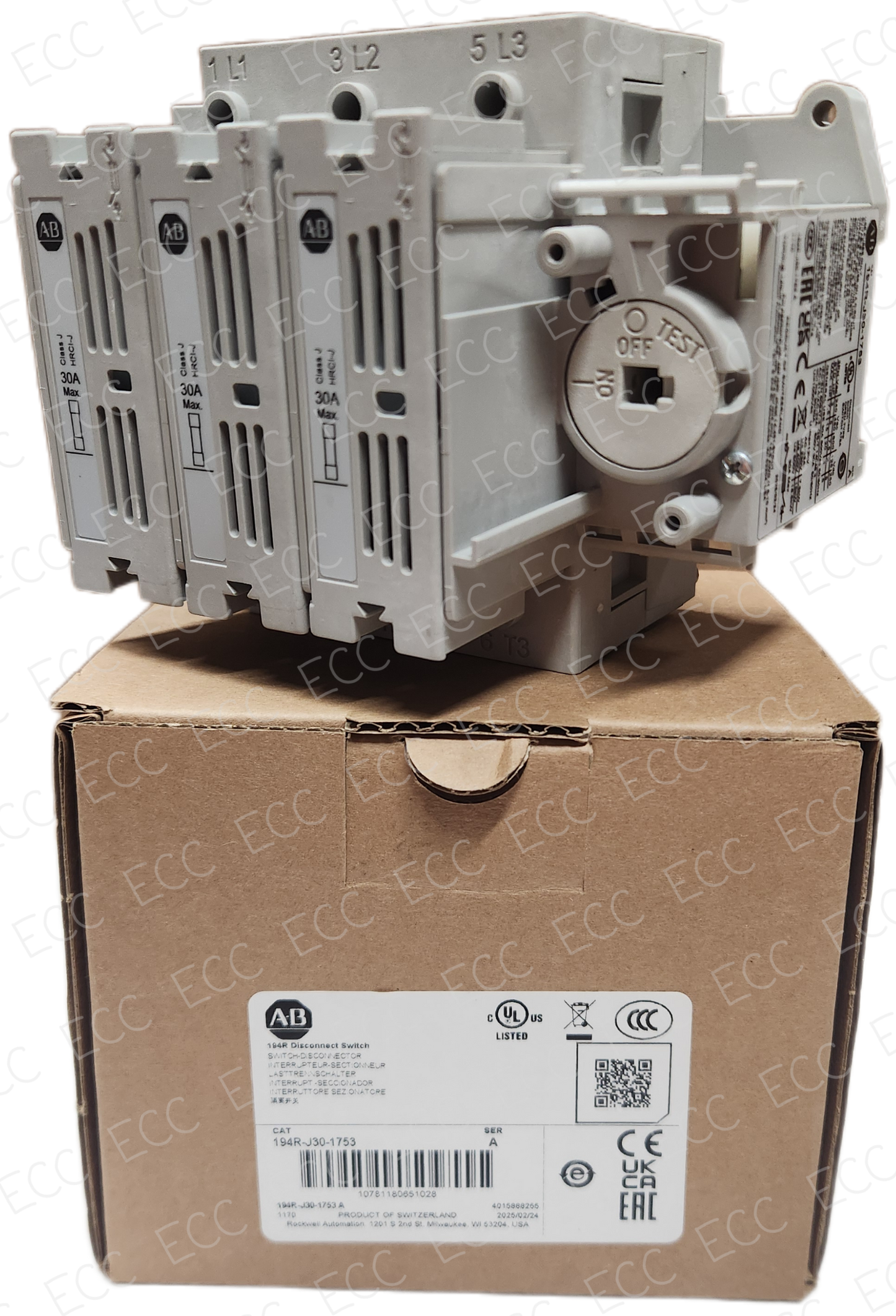 194R-J30-1753 Allen Bradley Disconnect Switch