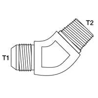 2503 ~ M-JIC / M-NPT 45Deg