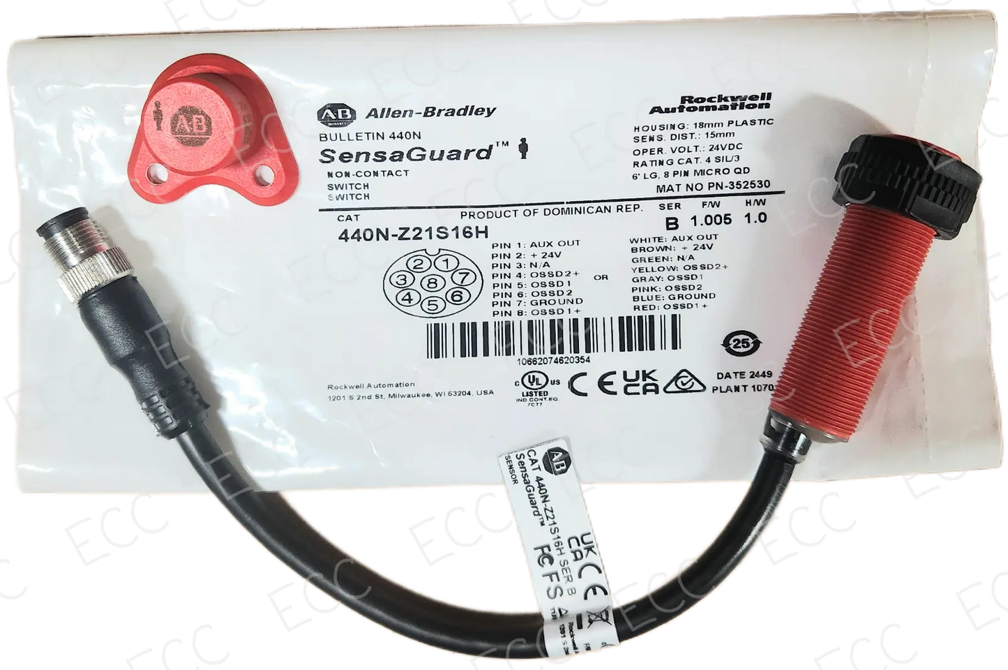 440N-Z21S16H Allen Bradley SensaGuard Non-Contact Switch