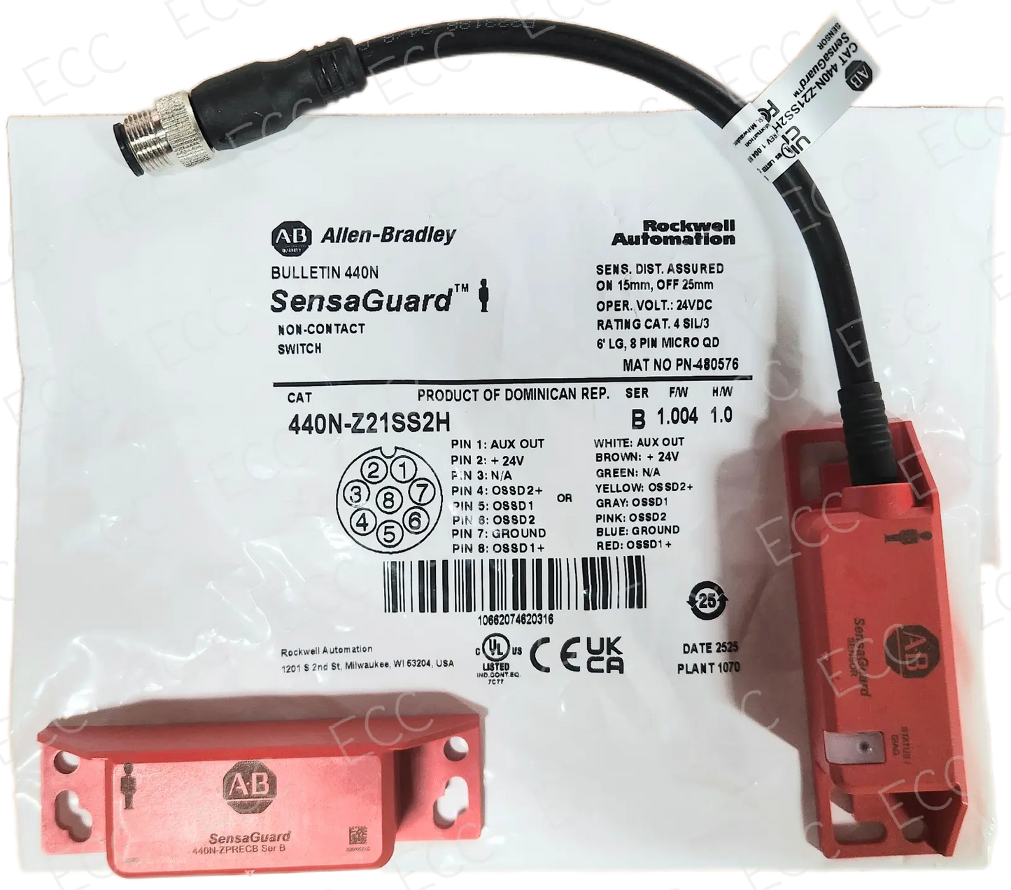 440N-Z21SS2H Allen Bradley SensaGuard Non-Contact Switch