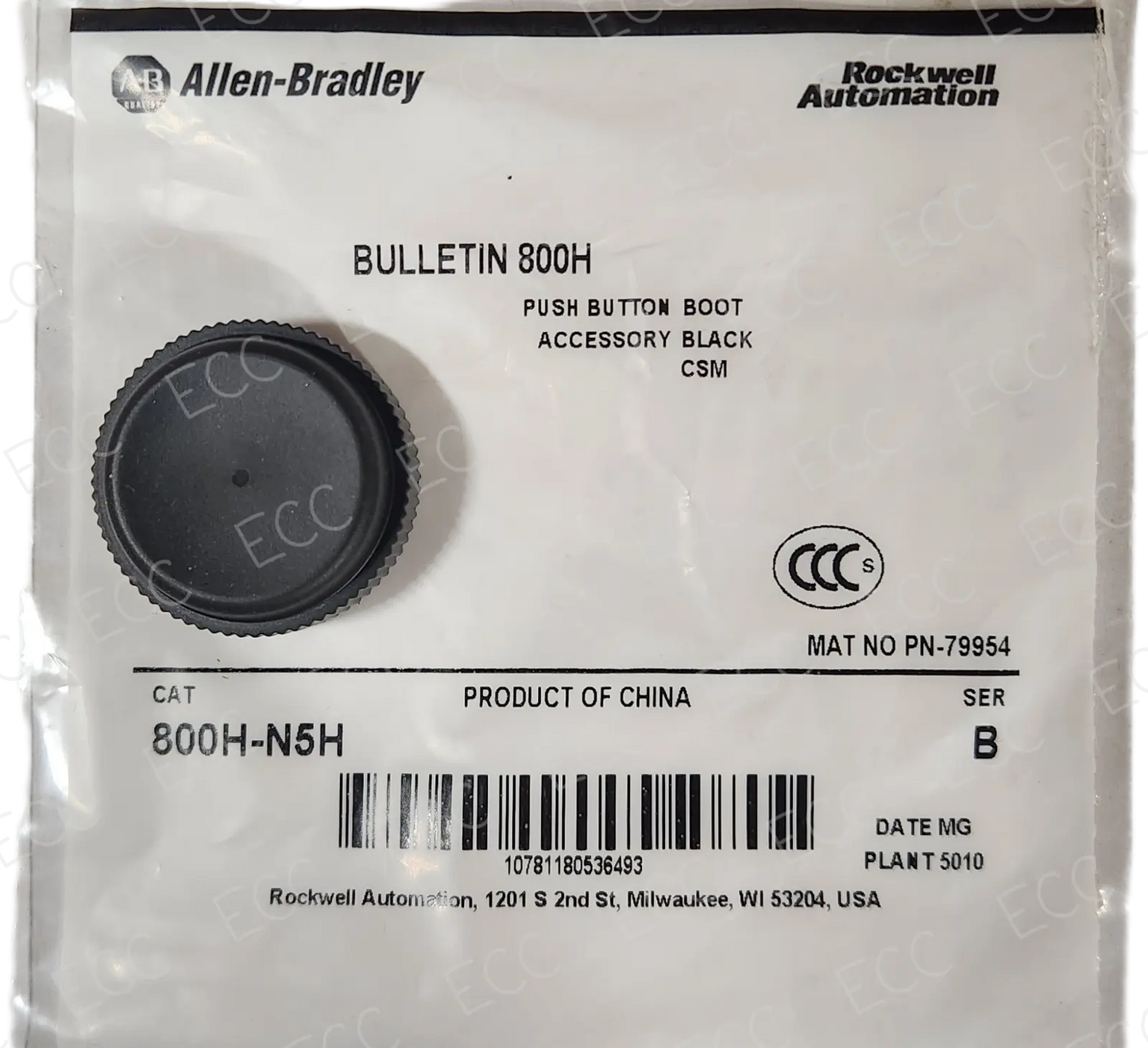 800H-N5H Allen Bradley 30mm Accessory Boot