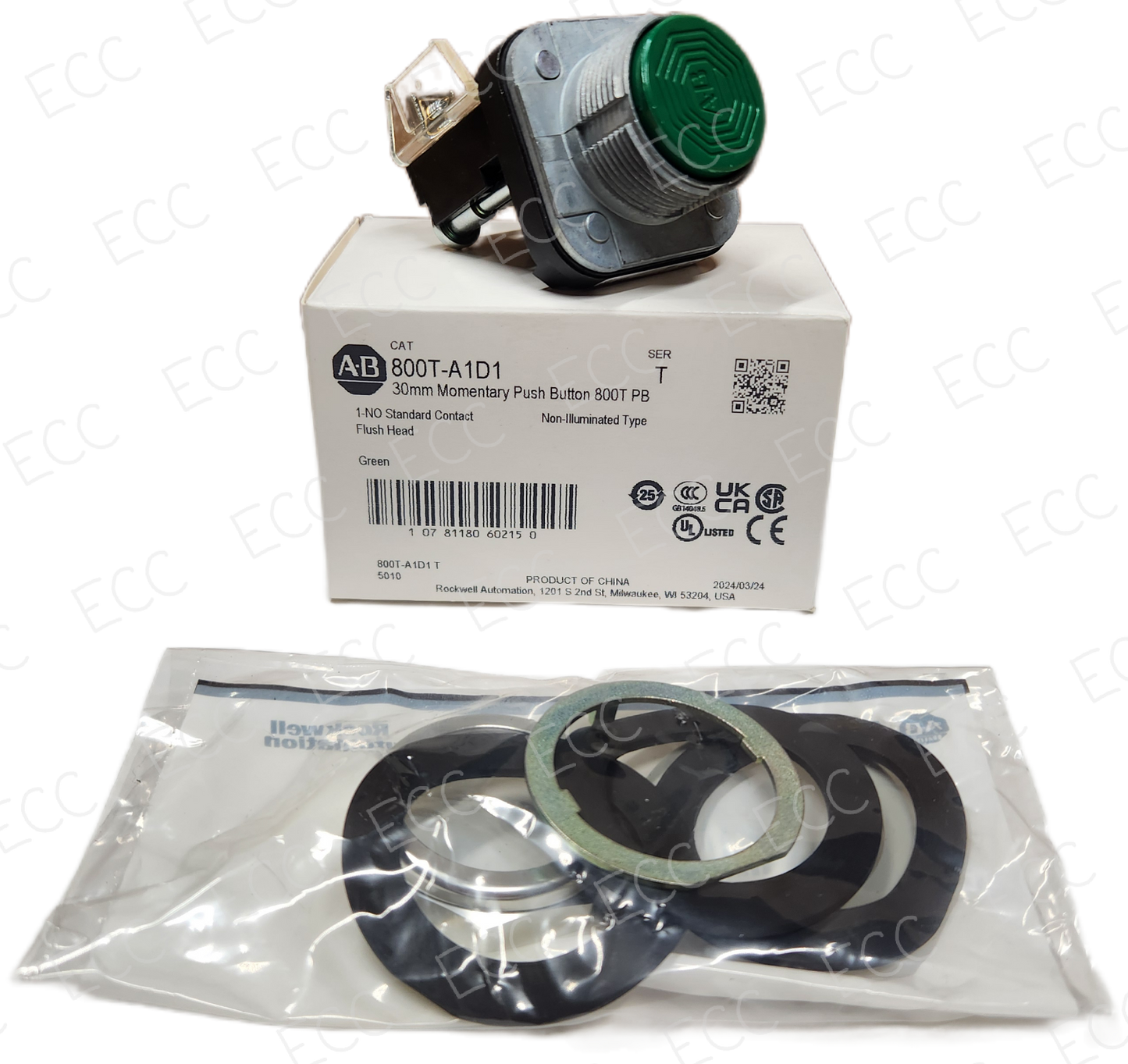 800T-A1D1 Allen Bradley 30mm Momentary Push Button