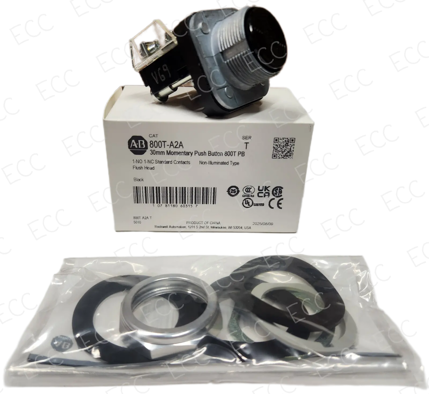 800T-A2A Allen Bradley 30mm Momentary Push Button