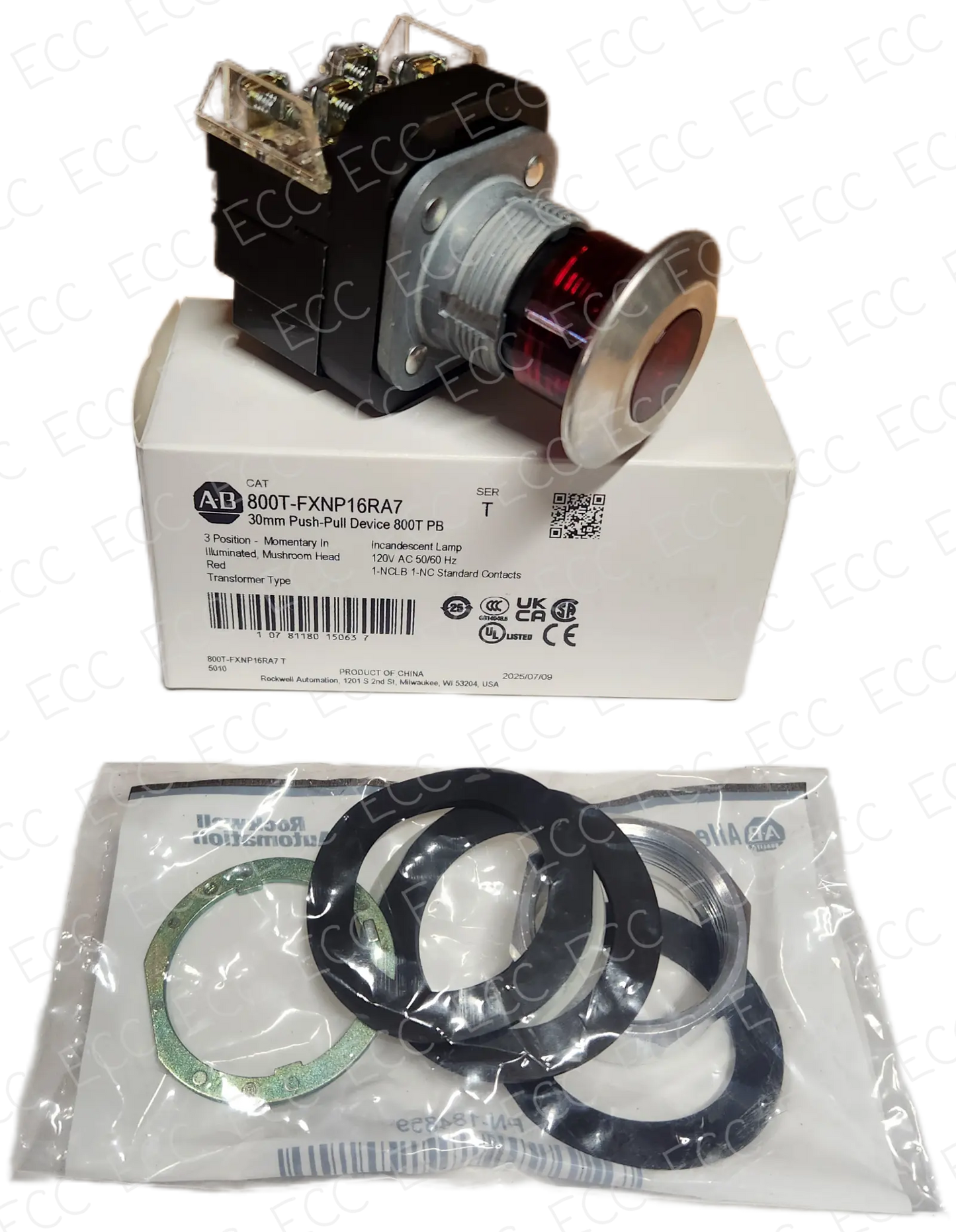 800T-FXNP16RA7 Allen Bradley 30mm Push-Pull Device