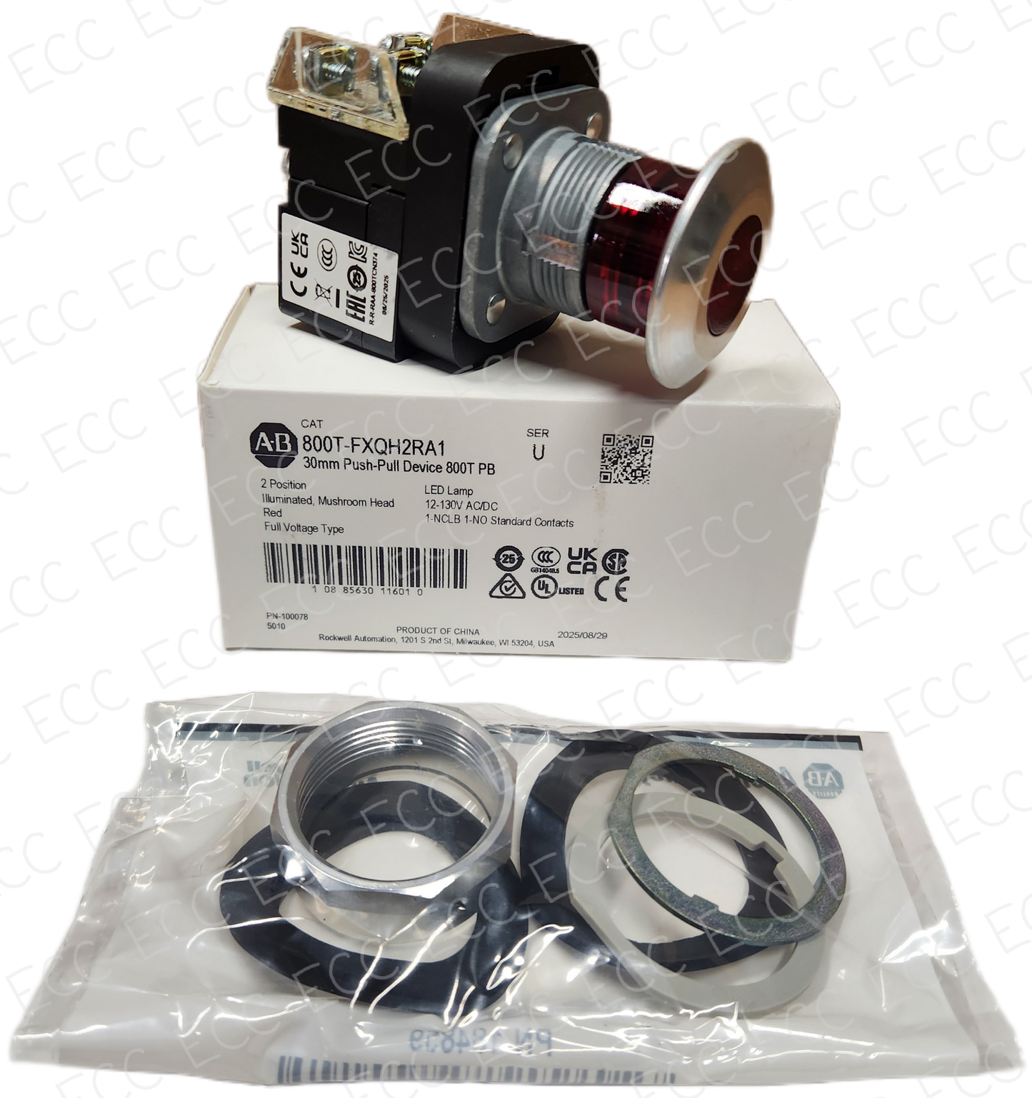 800T-FXQH2RA1 Allen Bradley 30mm Push-Pull Device