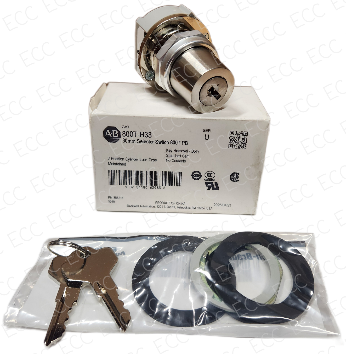 800T-H33 Allen Bradley 30mm Key Switch