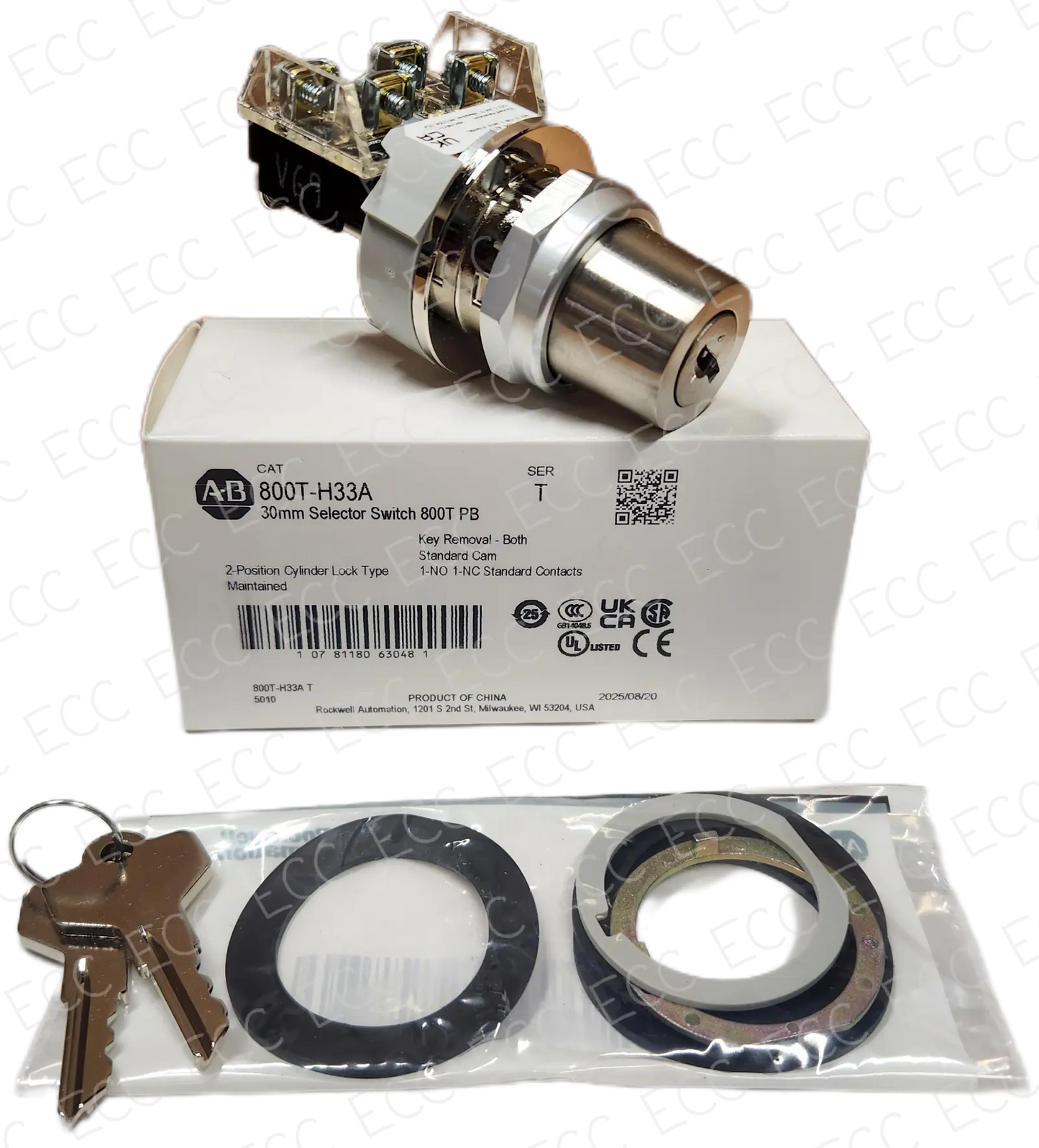 800T-H33A Allen Bradley 30mm Key Switch