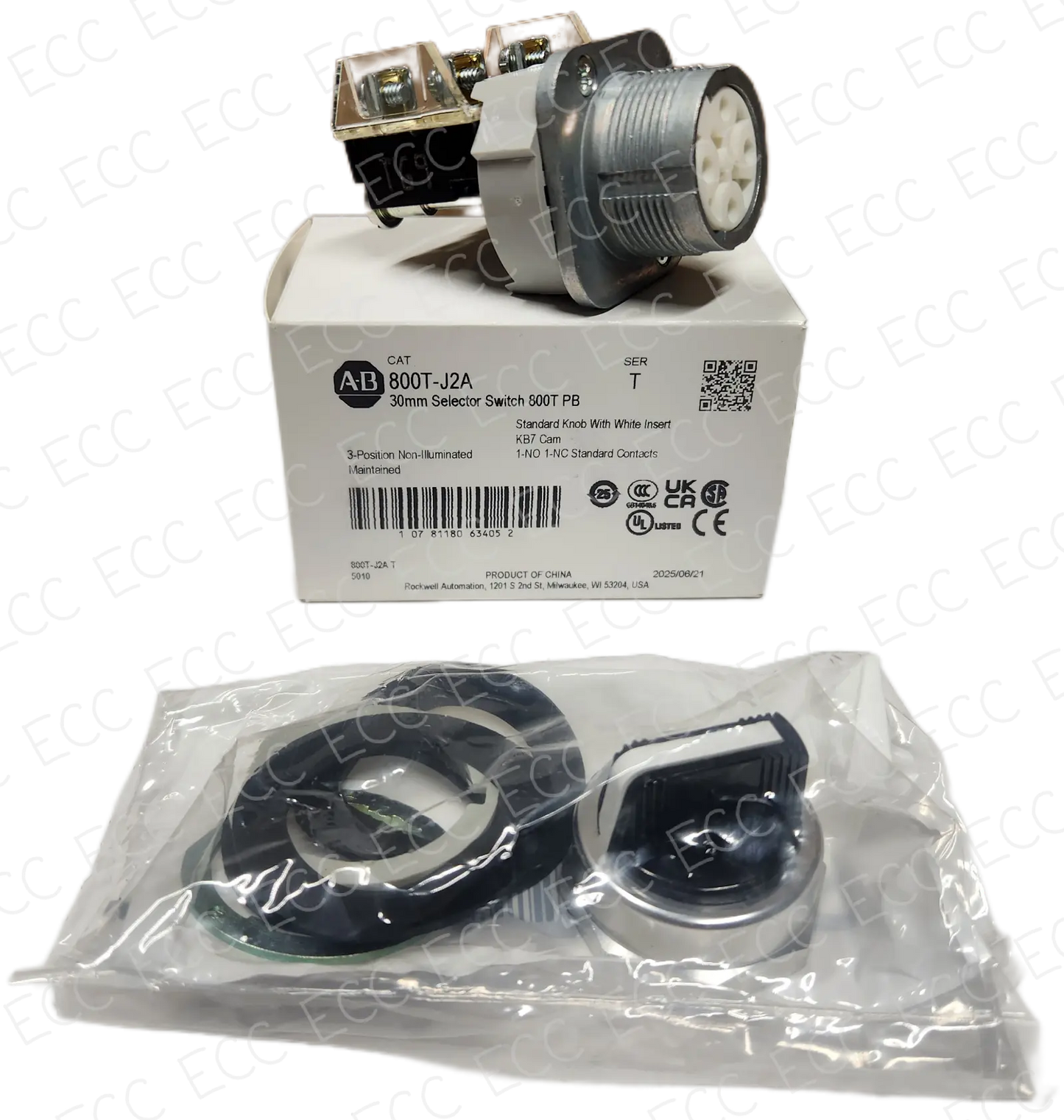 800T-J2A Allen Bradley 30mm Selector Switch