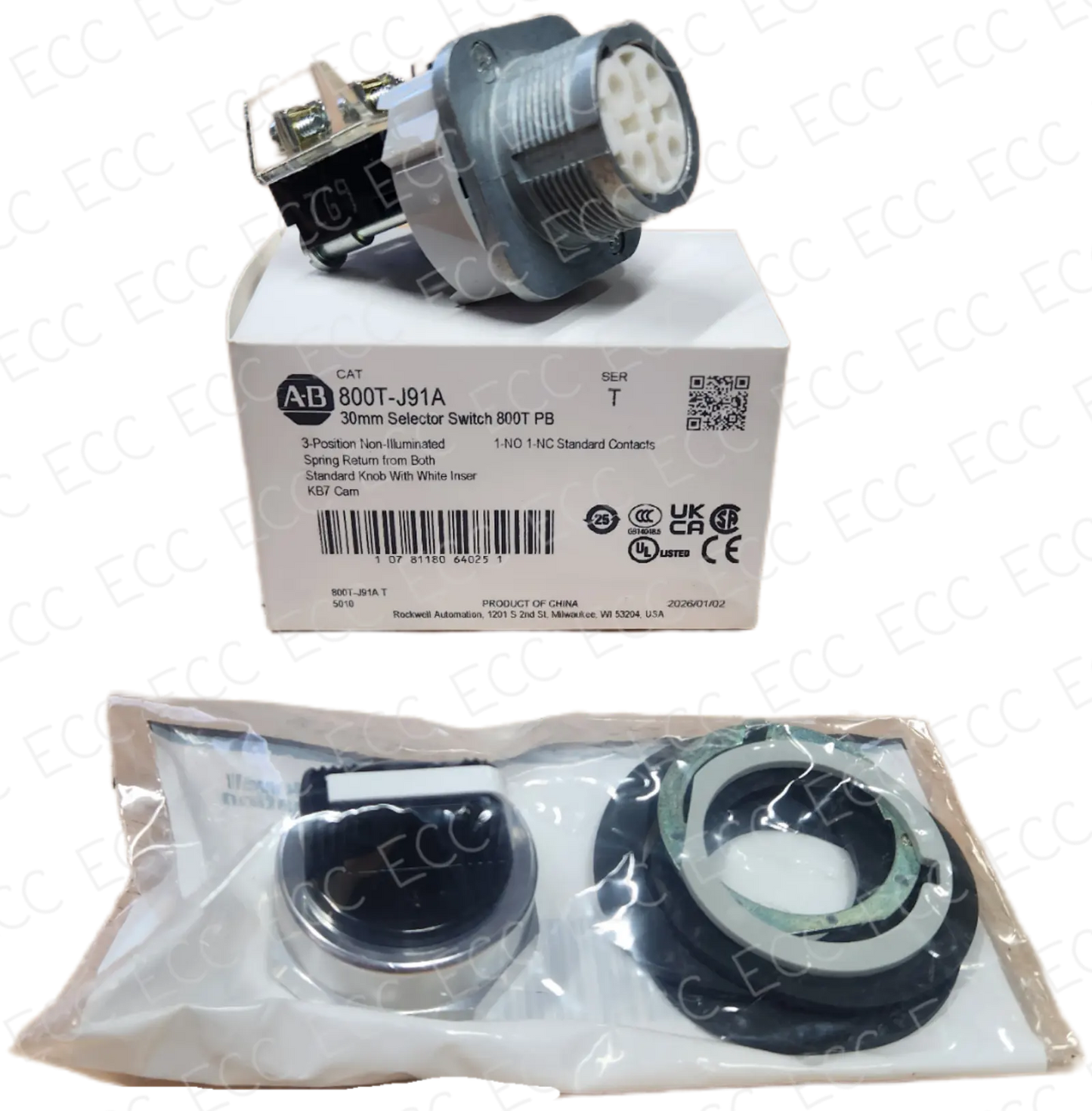 800T-J91A Allen Bradley 30mm Selector Switch East Coast Compactor, Corp.