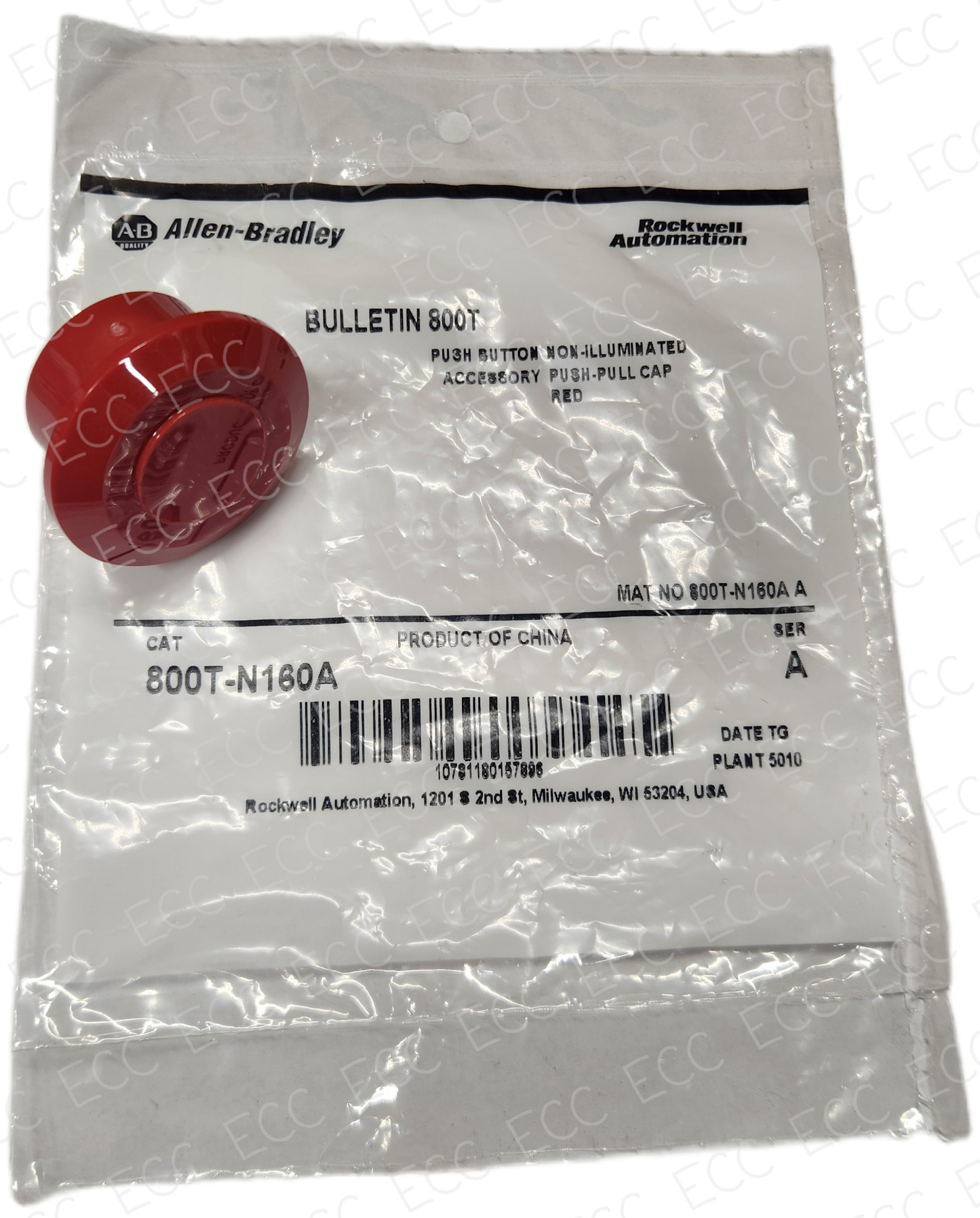 800T-N160A Allen Bradley Push-Pull Cap