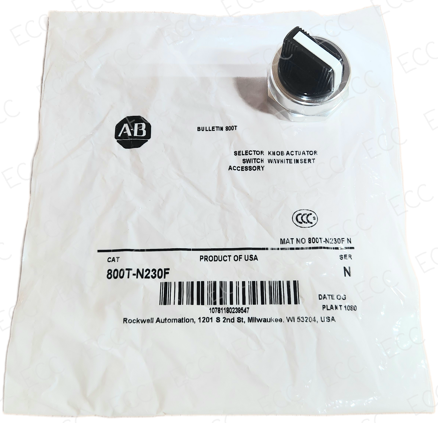 800T-N230F Allen Bradley Selector Knob