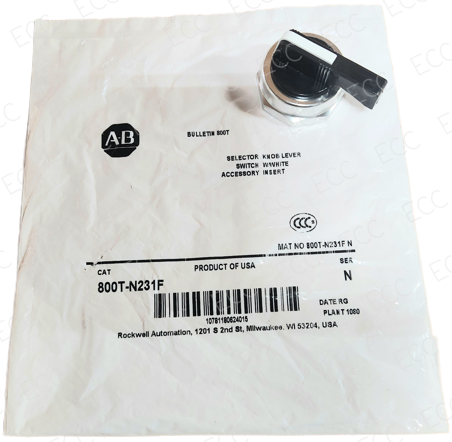 800T-N231F Allen Bradley Selector Knob