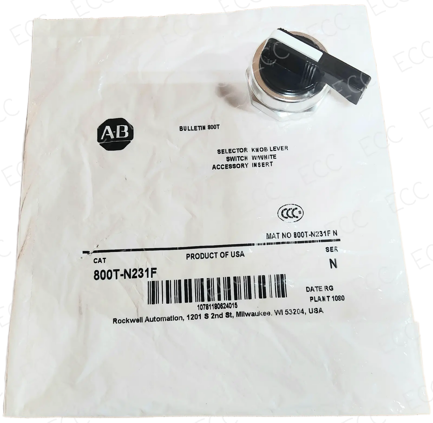 800T-N231F Allen Bradley Selector Knob