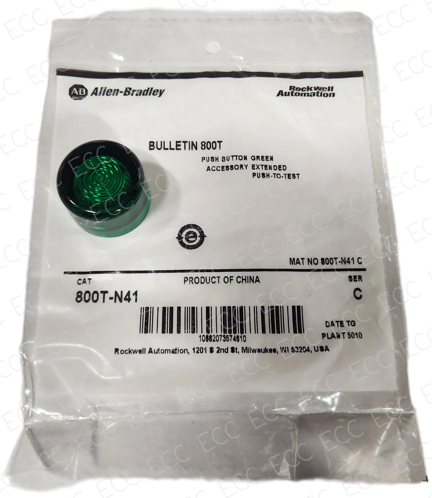 800T-N41 Allen Bradley Push Button Cap