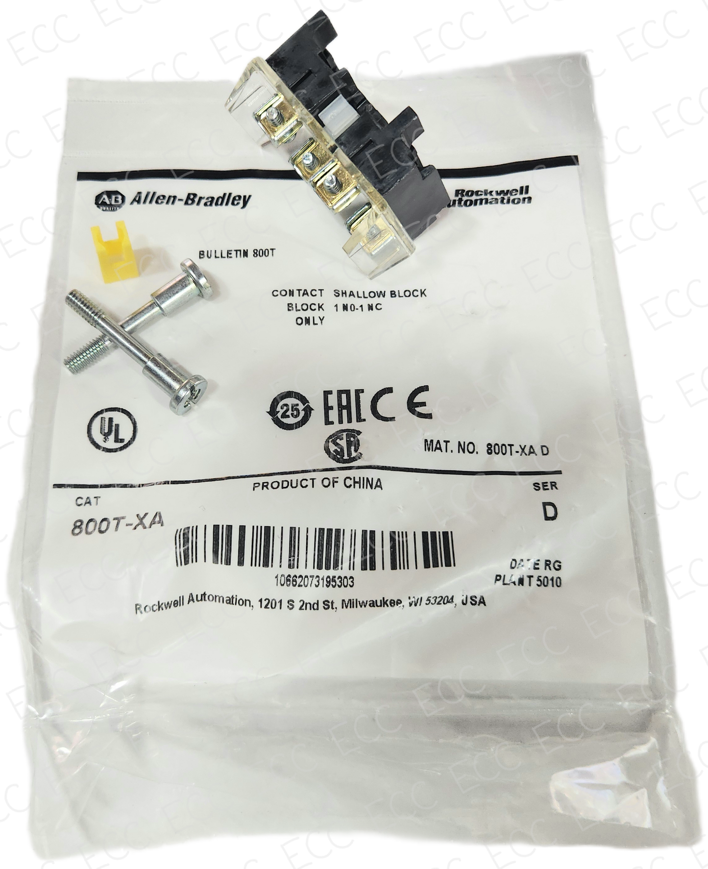 800T-XA Allen Bradley Contact Block