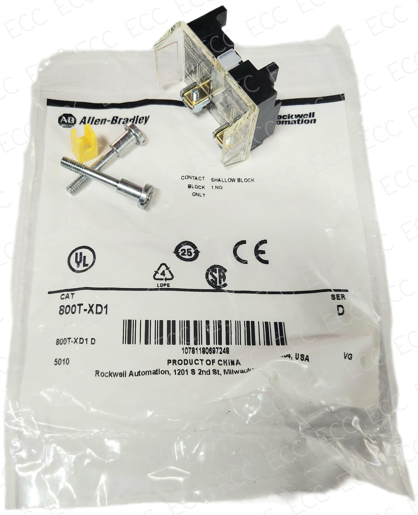 800T-XD1 Allen Bradley Contact Block