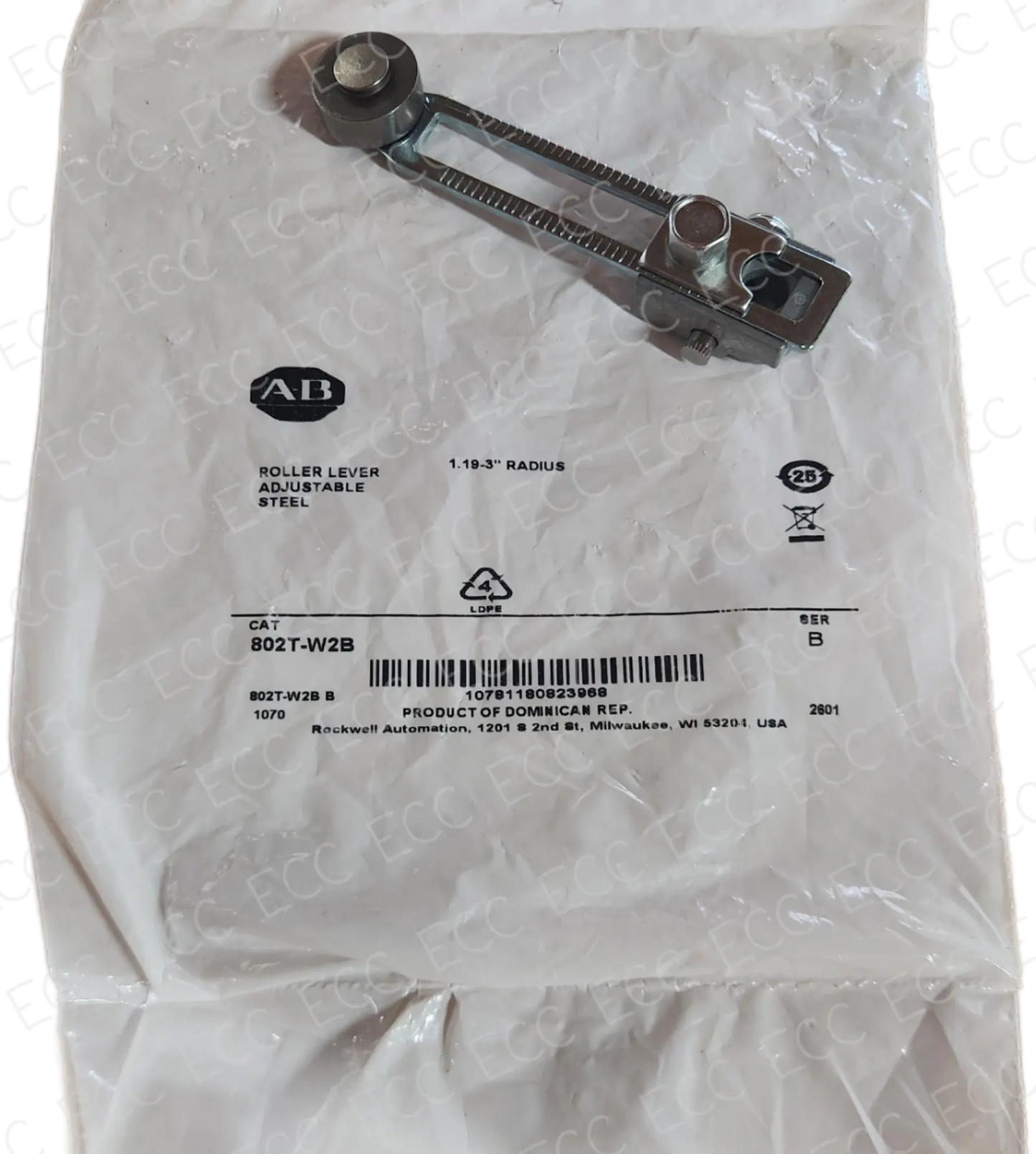802T-W2B Allen Bradley Limit Switch Lever East Coast Compactor, Corp.