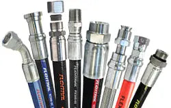 3/8" Hydraulic Hose Assembly with M-NPT x M-NPT Swivel (5,000 psi)