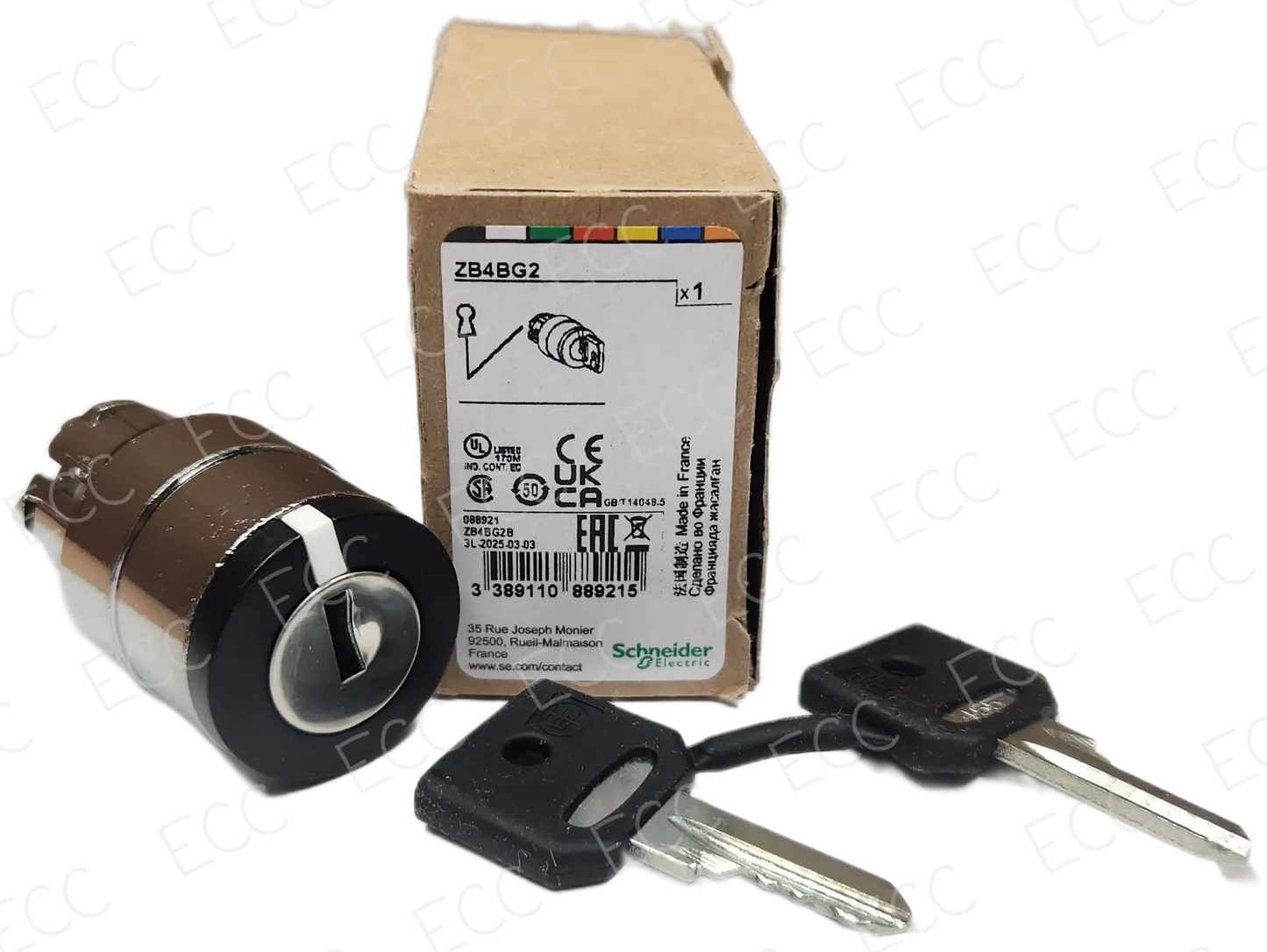 ZB4BG2 Schneider Electric 22mm Key Switch