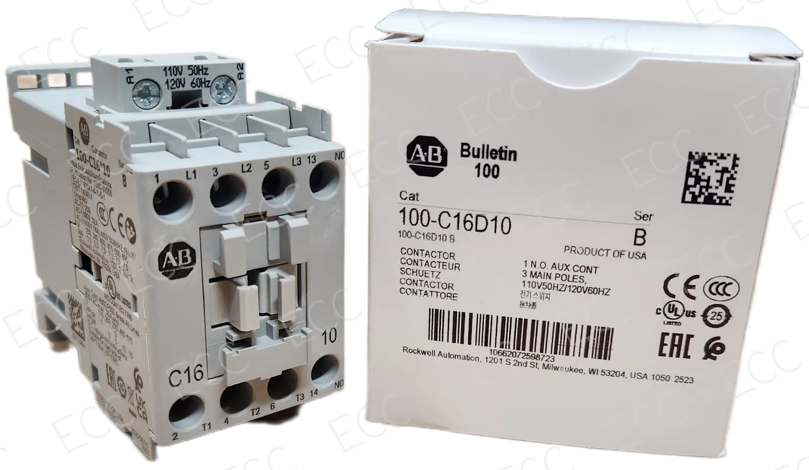 100-C16D10   Allen Bradley Contactor  
