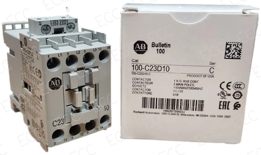 100-C23D10 Allen-Bradley 23A IEC Contactor 120V AC Coil