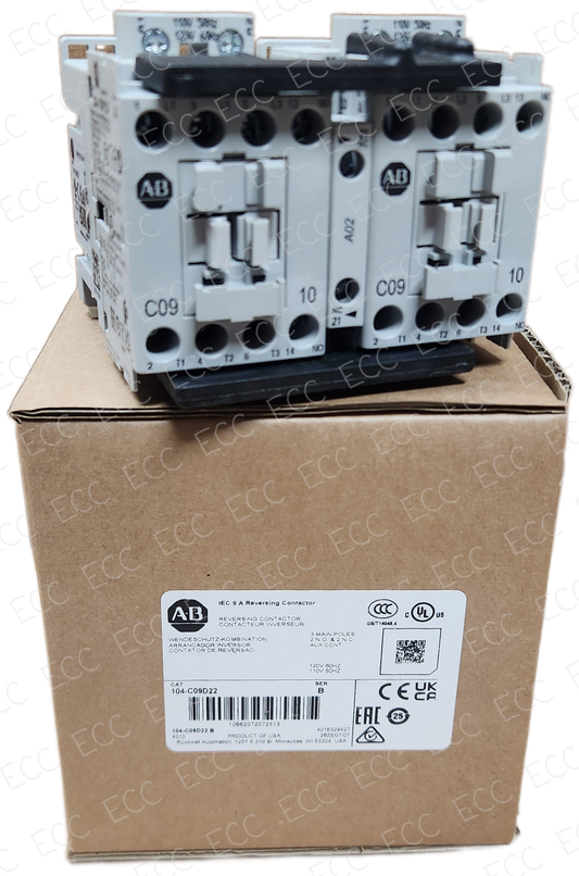 104-C09D22   Allen Bradley Reversing Contactor