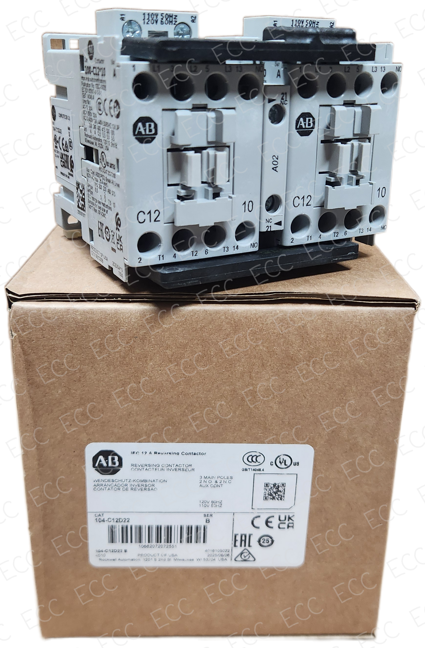 104-C12D22   Allen Bradley Reversing Contactor
