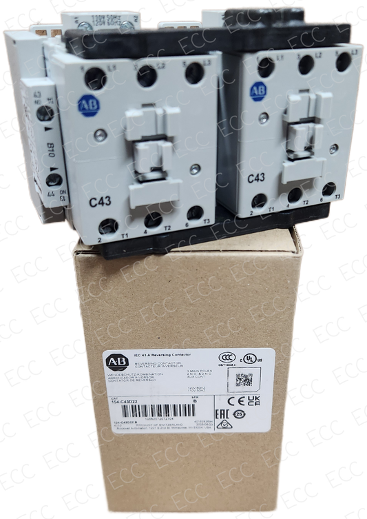 104-C43D22   Allen Bradley Reversing Contactor