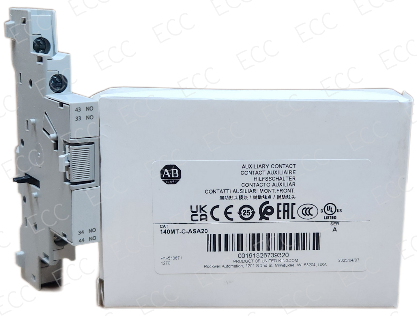 140MT-C-ASA20   Allen Bradley Auxiliary Contact