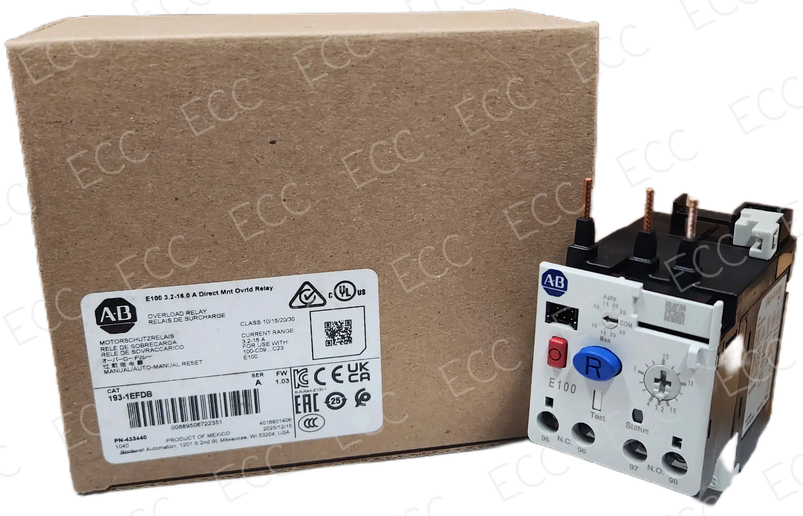 193-1EFDB   Allen Bradley Overload Relay  
