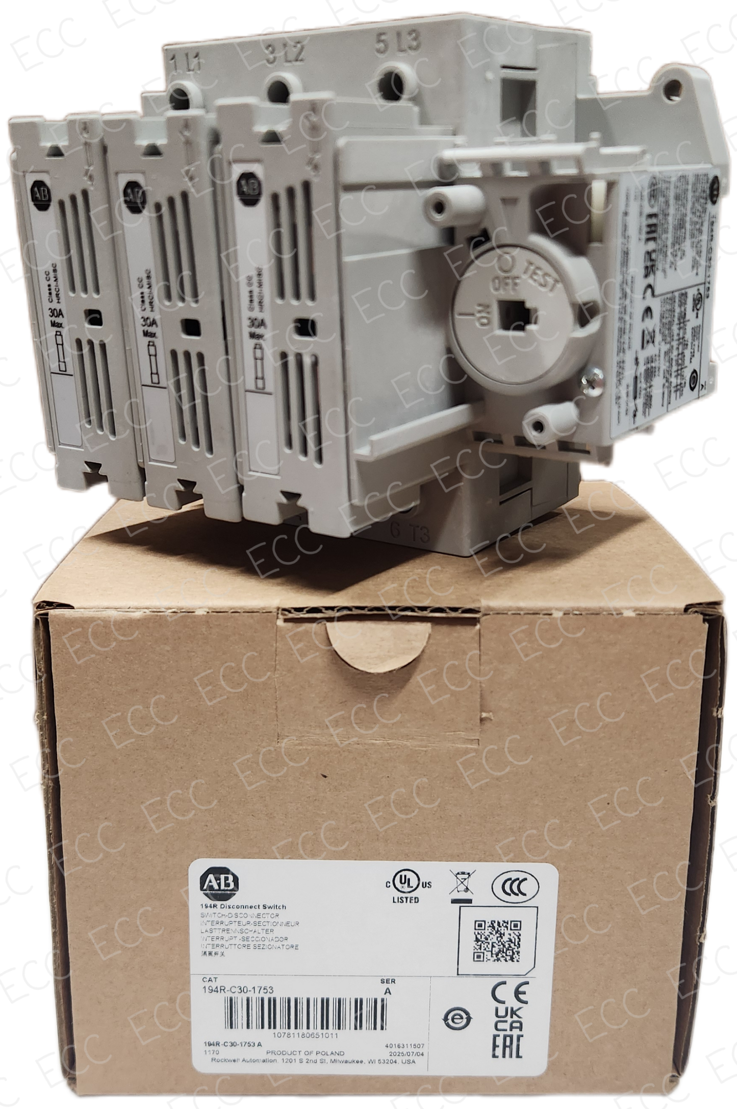 194R-C30-1753   Allen Bradley Disconnect Switch