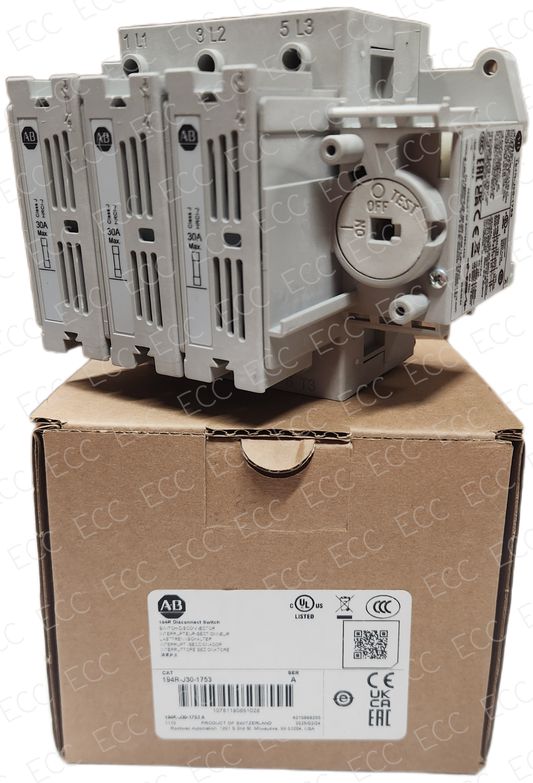 194R-J30-1753   Allen Bradley Disconnect Switch