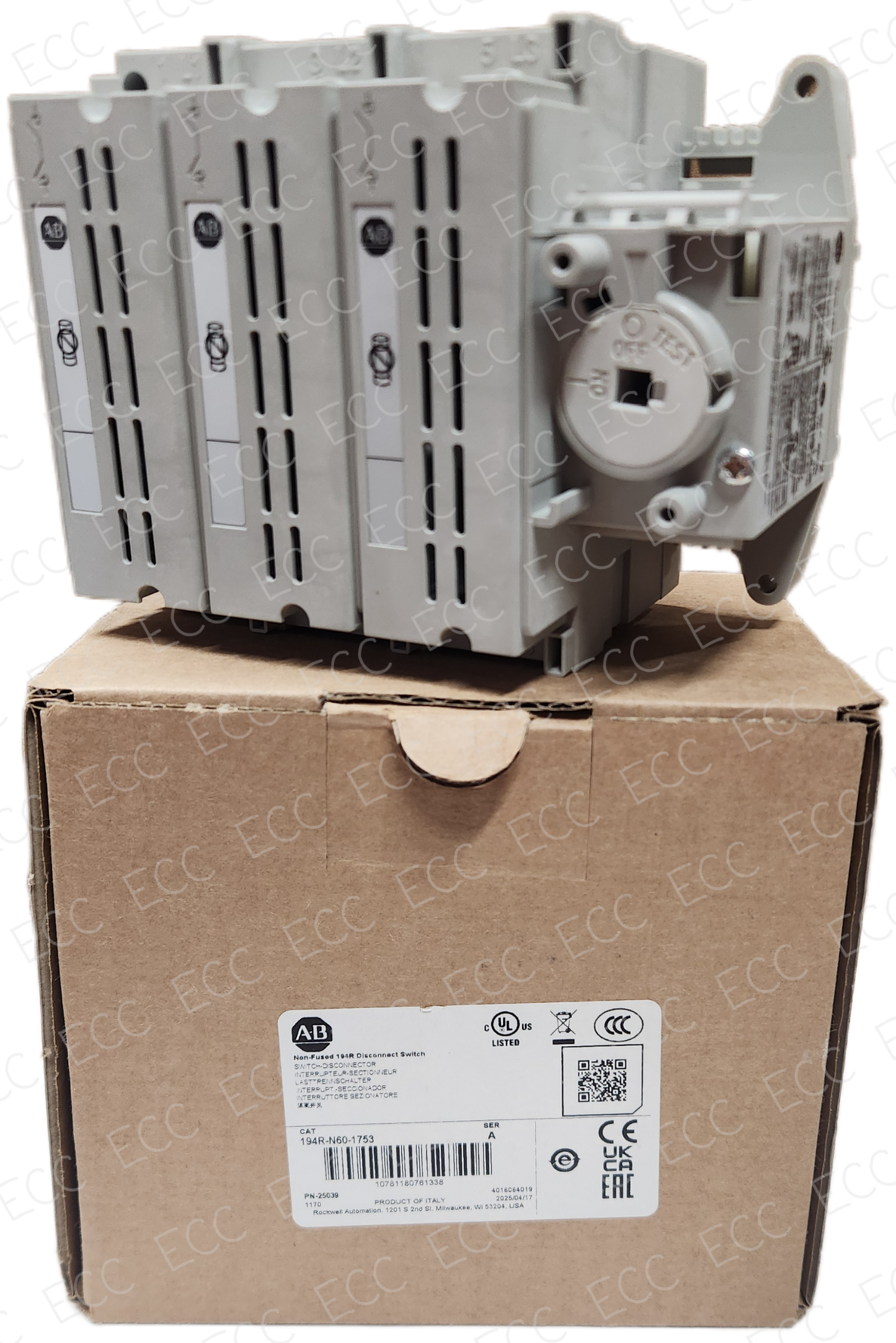 194R-N60-1753   Allen Bradley Disconnect Switch